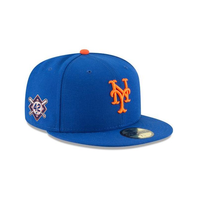 MLB New York Mets Jackie Robinson Day 59Fifty Fitted (CXN5093) - Blue New Era Caps